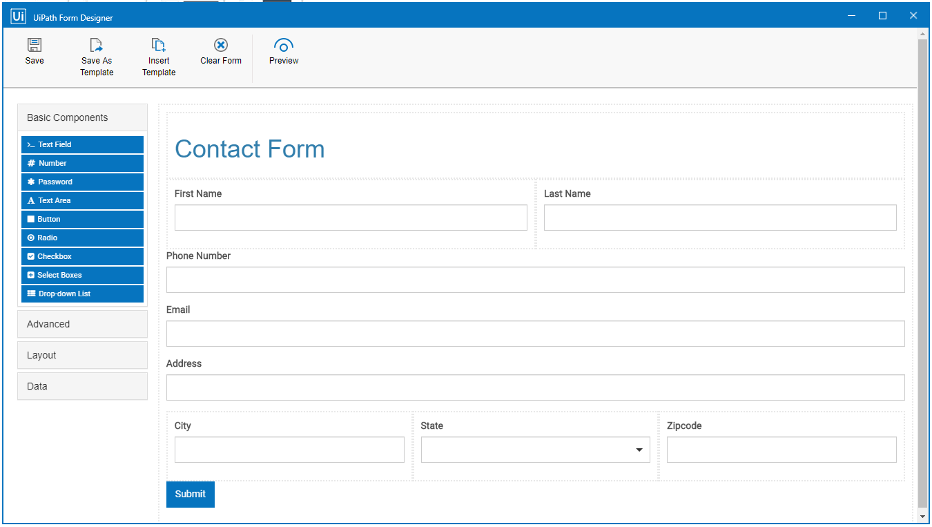 Contact-form-uipath