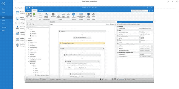 Google suite automation