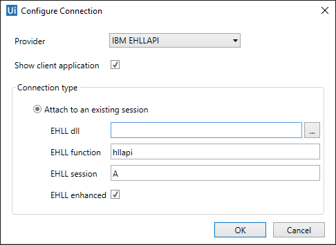 IBM EHLLAPI Configuration